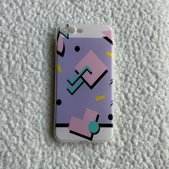retro 80s pattern phone case - Picture 3 of 4